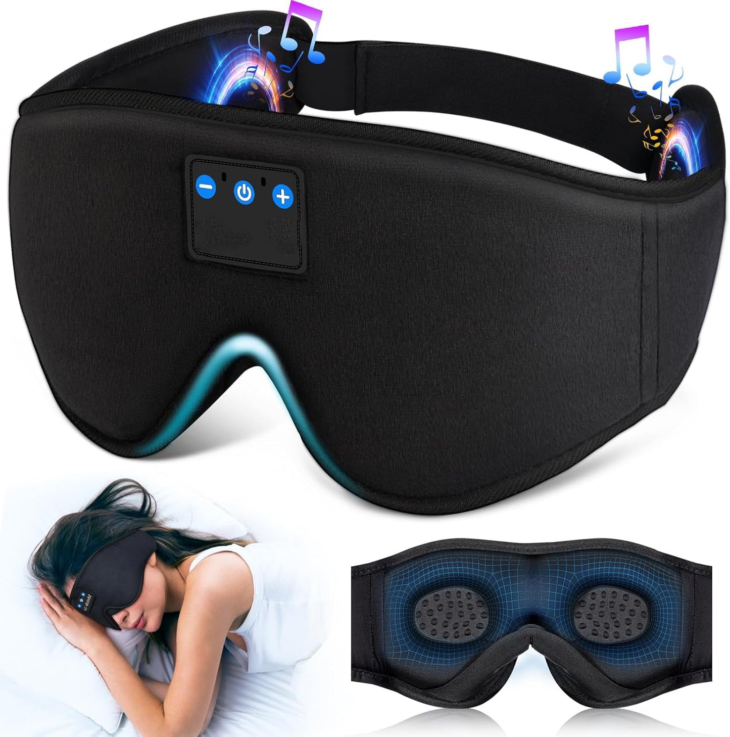 Bluetooth Sleep Mask with Headphones