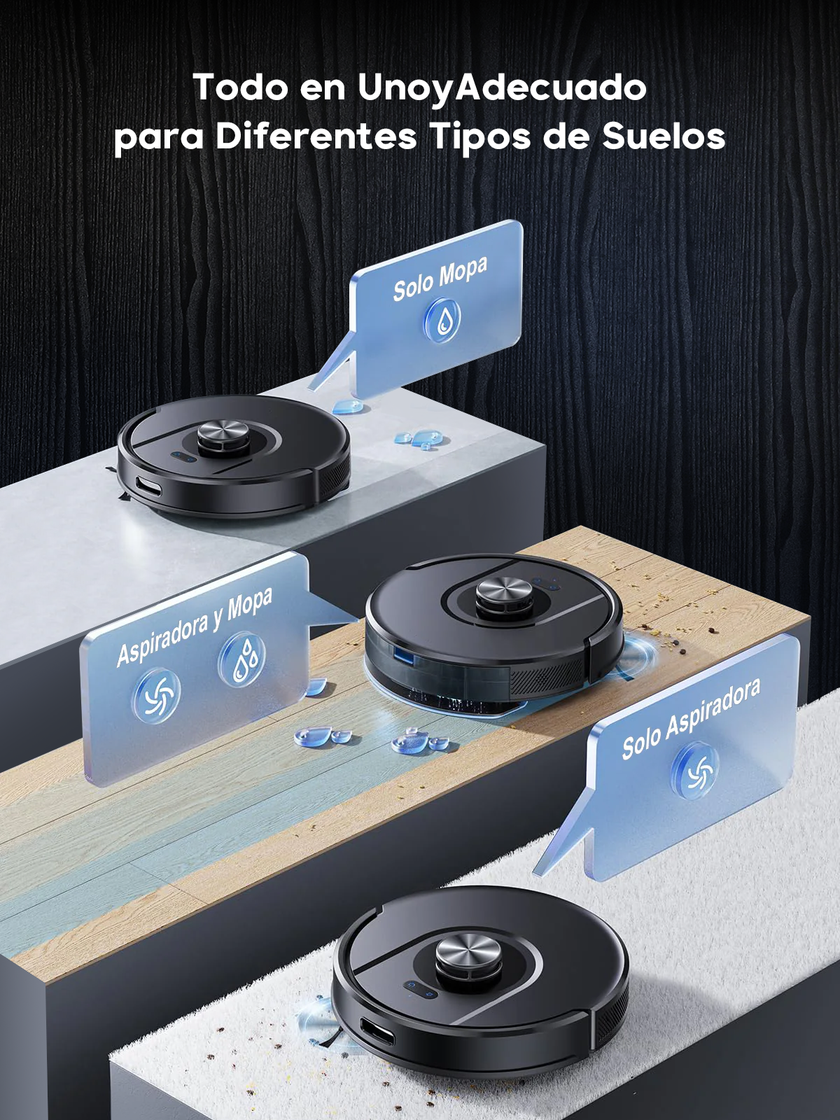 【3-in-1】Clean Intelligent Robot Vacuum