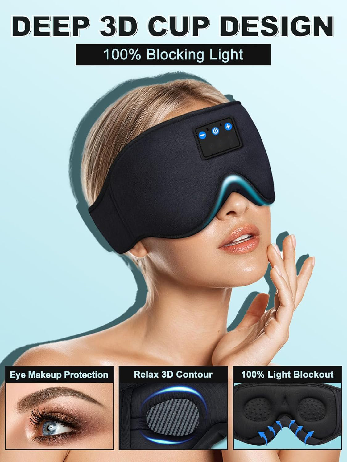 Bluetooth Sleep Mask with Headphones