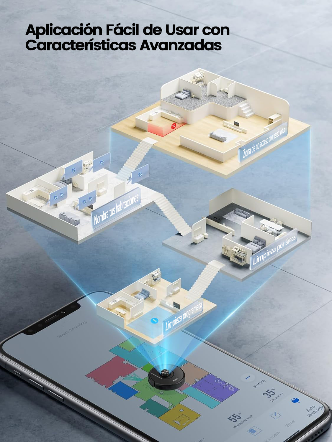 Robot Aspirador Inteligente 【3 en 1】